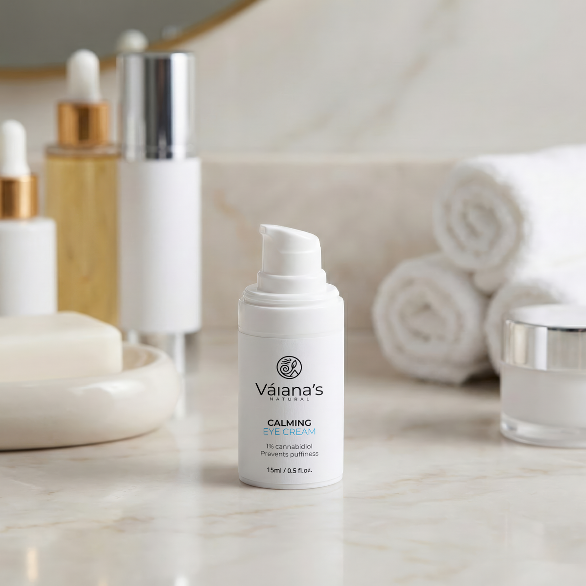 Váiana's Natural Calming Eye Cream 15ml / 0.5 fl.oz.