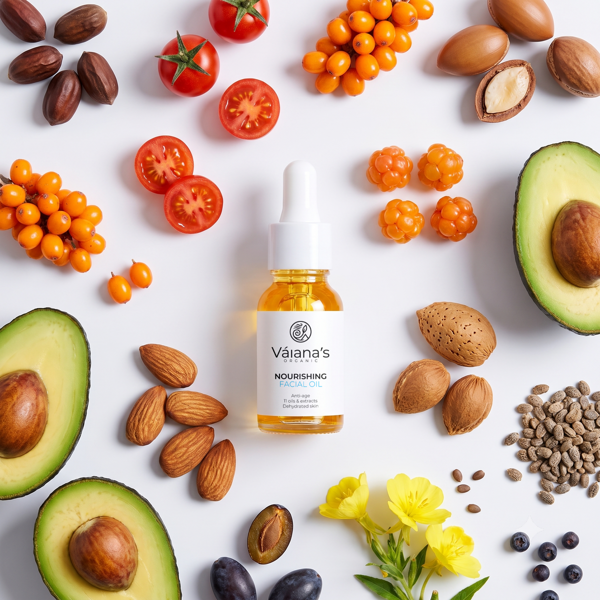 Váiana's Organic Nourishing Facial Oil 15ml / 0.5 fl.oz.
