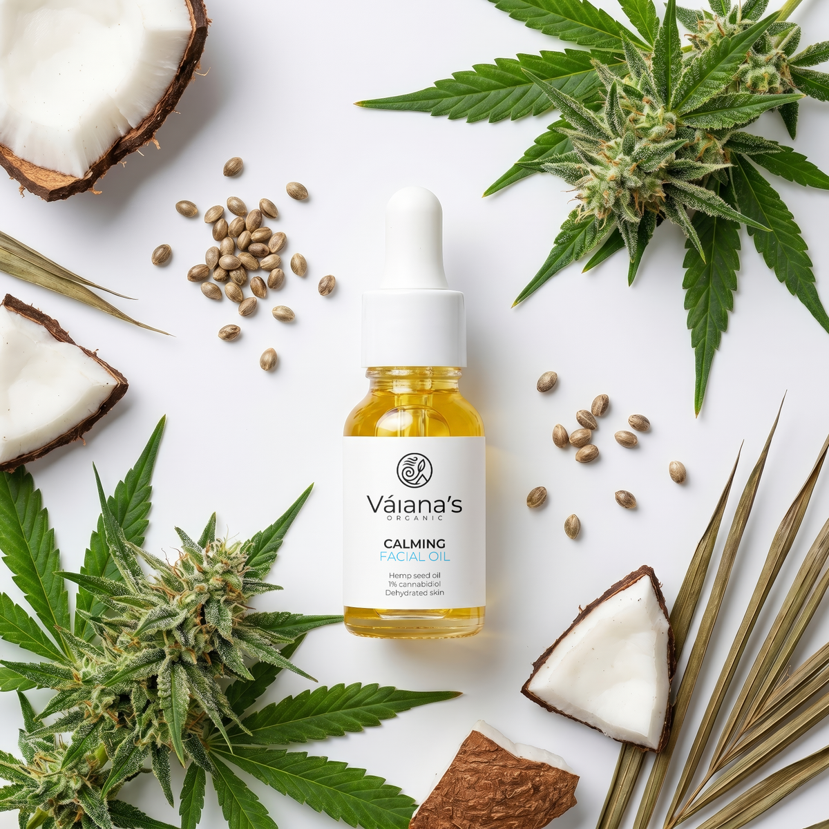Váiana's Organic Calming Facial Oil 15ml / 0.5 fl.oz.