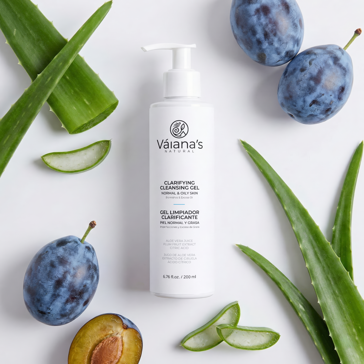 Váiana's Natural Clarifying Gel 200ml / 6.76 fl.oz.