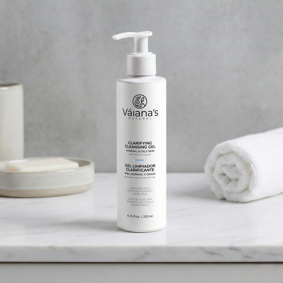 Váiana's Natural Clarifying Gel 200ml / 6.76 fl.oz.