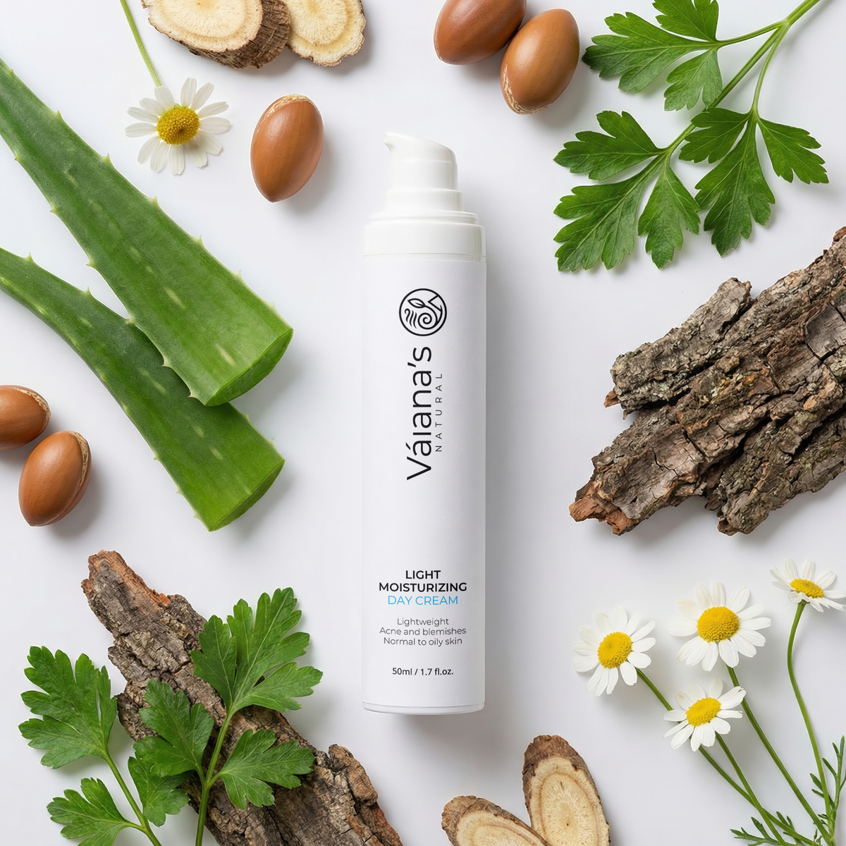 Váiana's Natural Light Moisturizing Day Cream 50ml / 1.7 fl.oz.