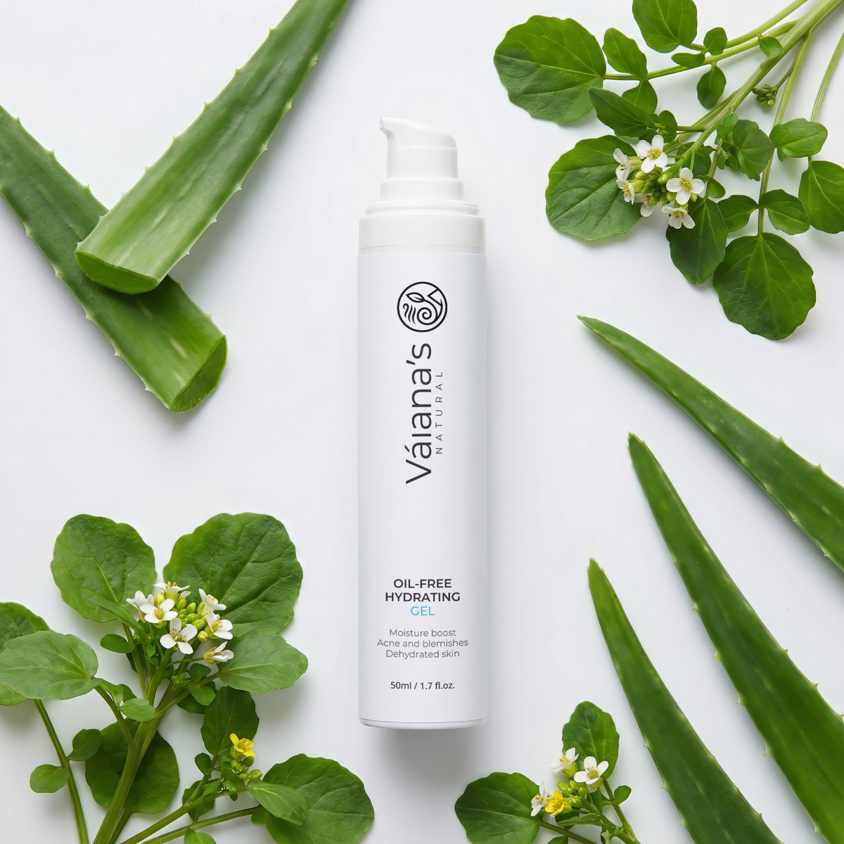 Váiana's Natural Oil-Free Hydrating Gel 50ml / 1.7 fl.oz.