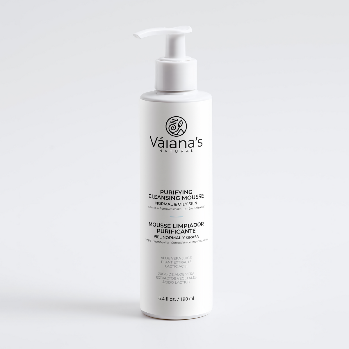Váiana's Natural Purifying Mousse 190ml / 6.4 fl.oz.