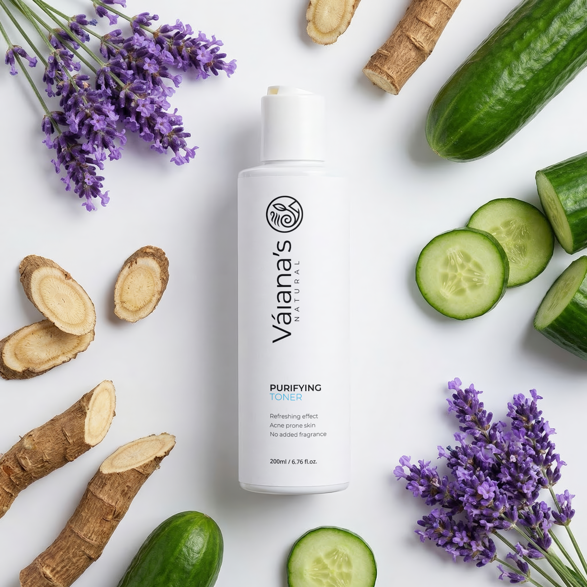 Váiana's Natural Purifying Toner 200ml / 6.76 fl.oz.